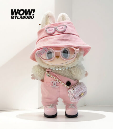 LABUBU Luxury Outifits Chanel  Pink cute set Clothes